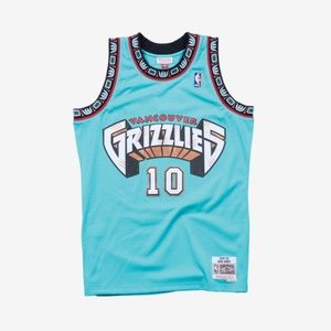 Mitchell & Ness Memphis Grizzlies Mike Bibby 10 Swingman Blue Jersey Mens Medium